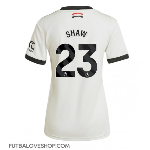 Dres Manchester United Luke Shaw #23 Tretina pre Ženy 2024-25 Krátky Rukáv